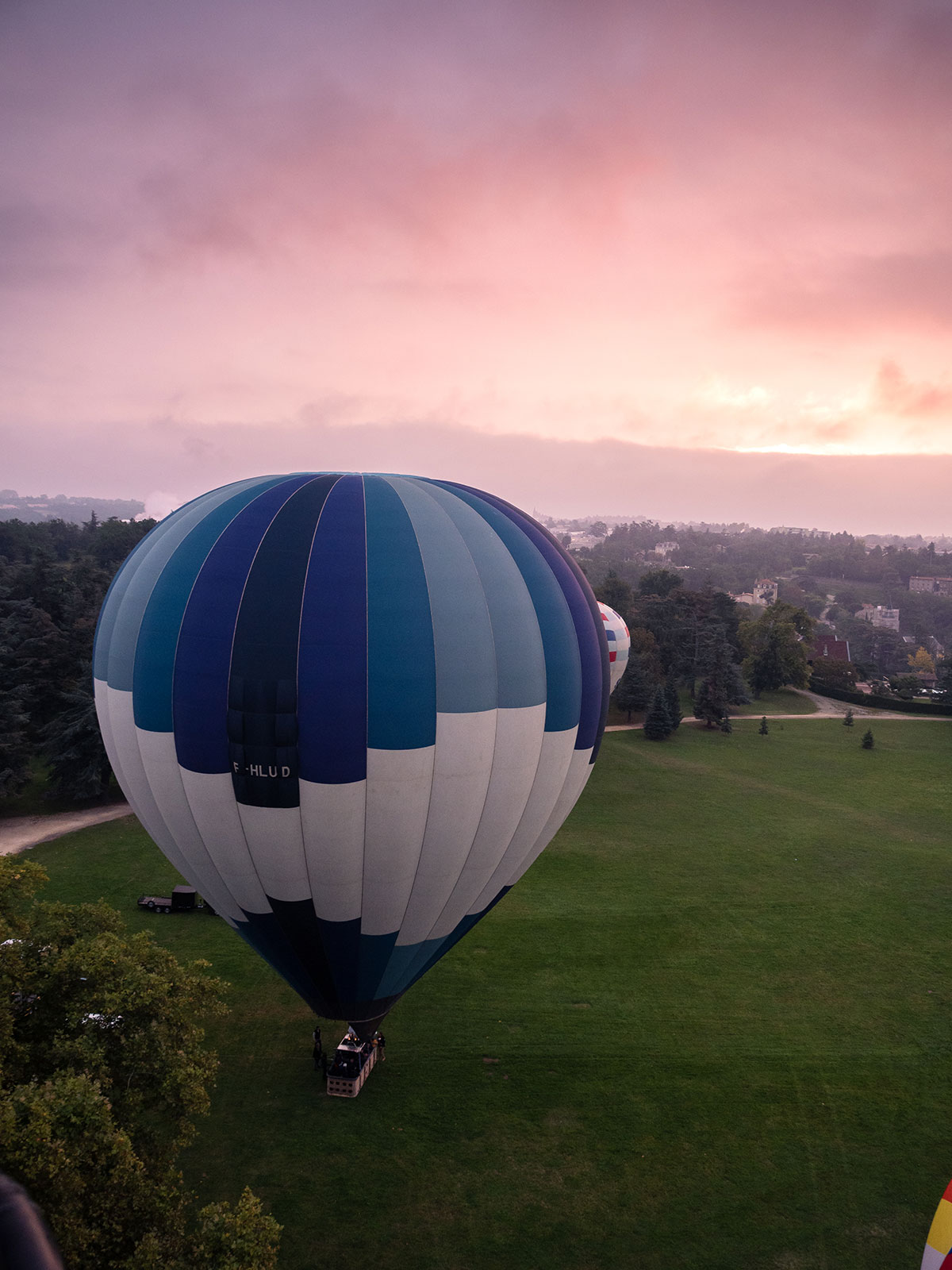 Montgolfier en amoureux en Ardèche